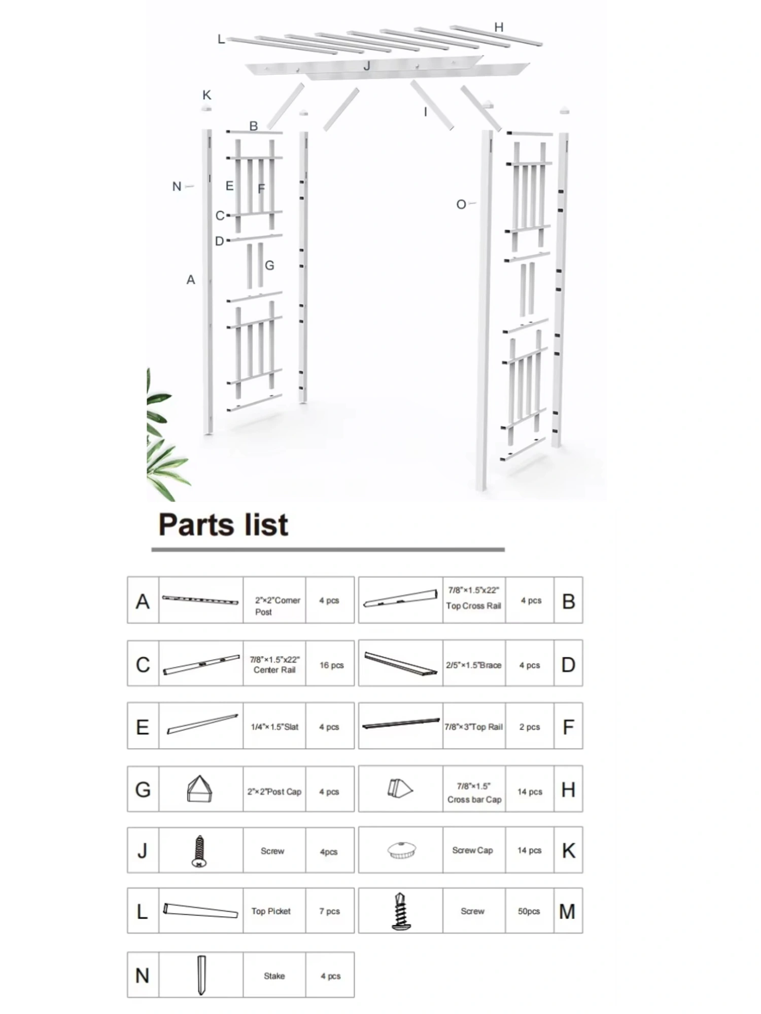 white pvc arbor white pvc arbor