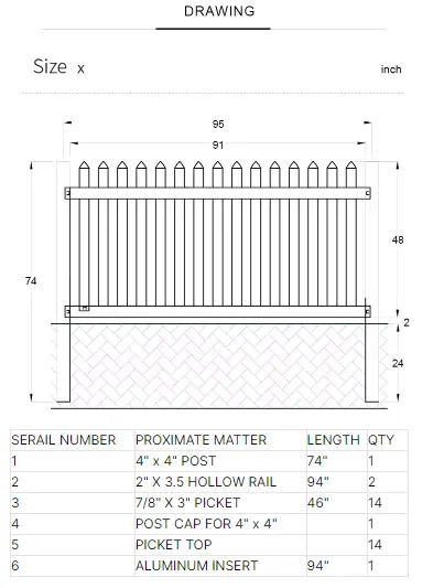 Spaced Picket Vinyl Fence Spaced Picket Vinyl Fence