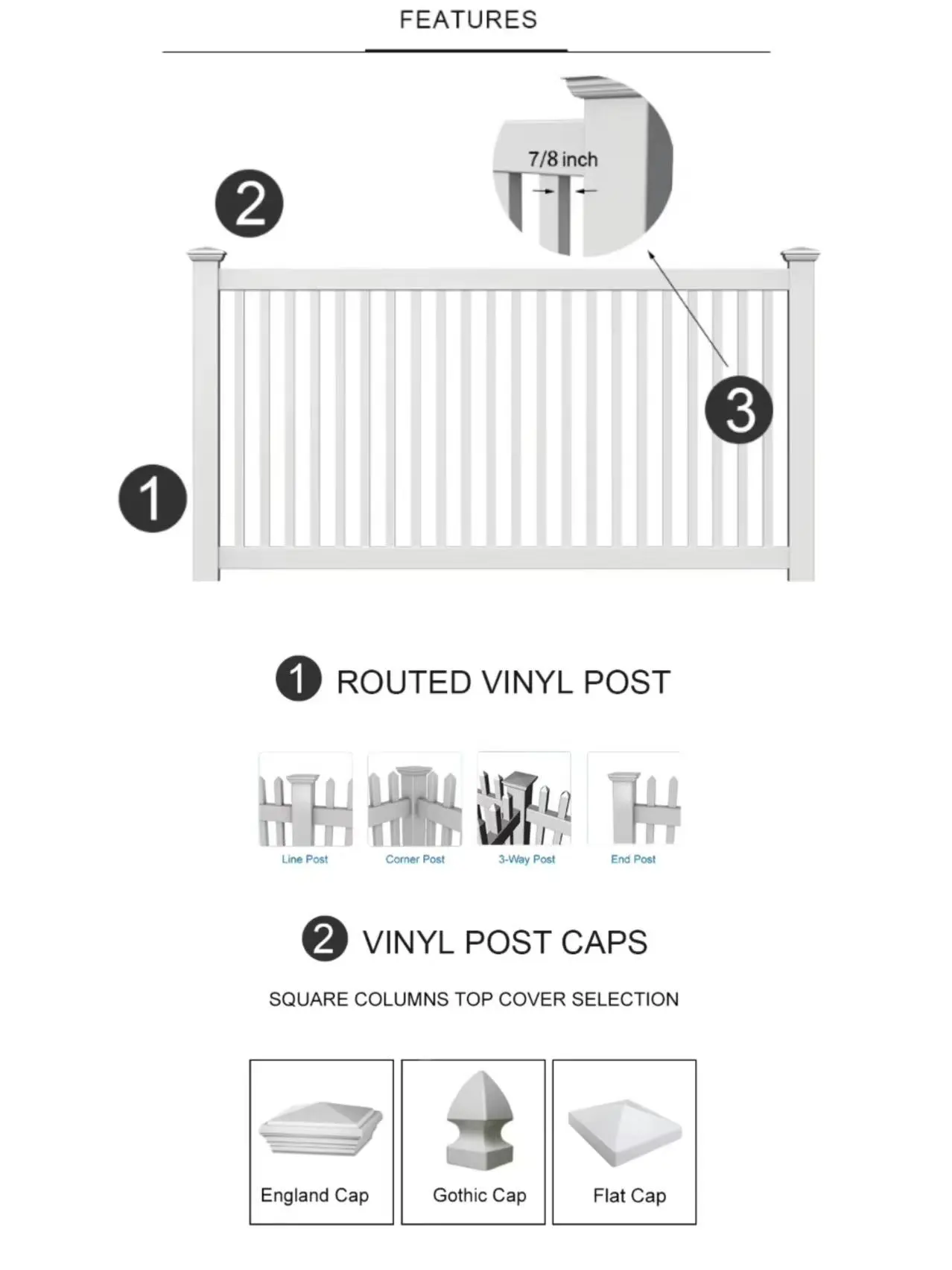 Straight Top Picket Fence Straight Top Picket Fence