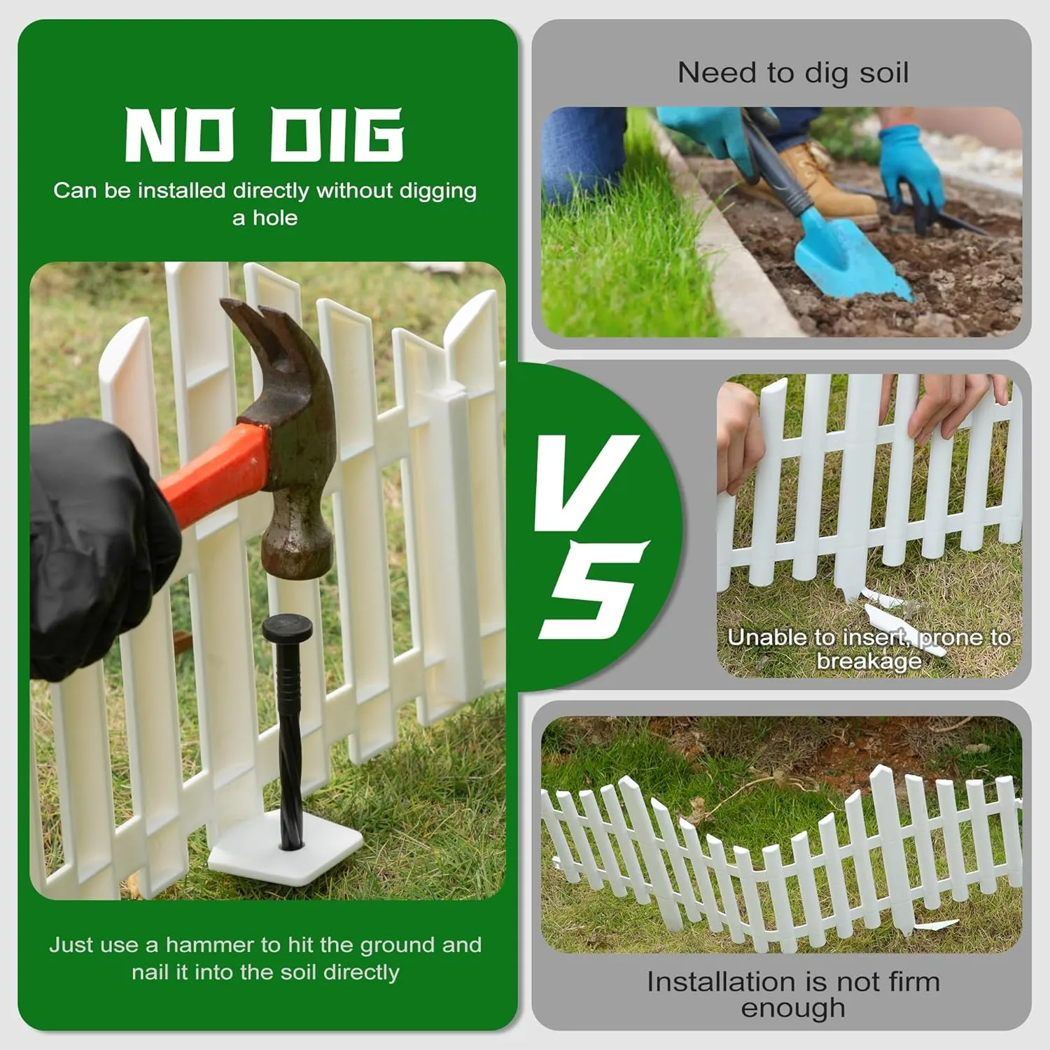 Small Plastic White Picket Fence Small Plastic White Picket Fence