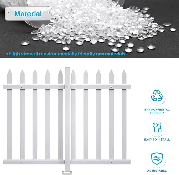 White Vinyl Pool Fence White Vinyl Pool Fence